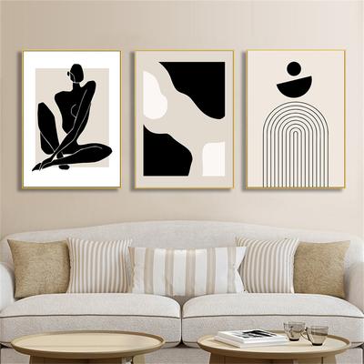 Moderný minimalistický abstraktný plagát s potlačou na stenu do obývačky pop art