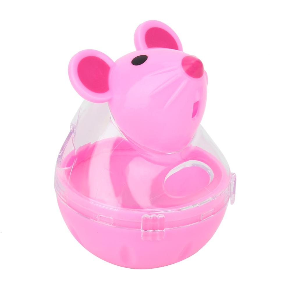 Mouse Head Shaped Cat Toy Polyester & Polymeric Material Cat Treat Dispenser Indoor Play