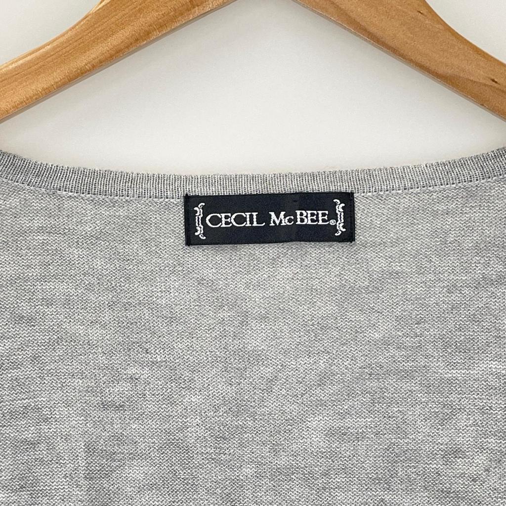 CECIL McBEE Plain cardigan gray Women M used