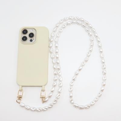 Bracelets Perles Chaîne Collier Bandoulière Cordon Étui Téléphone pour iPhone 16 15 14 13 12 11 Pro Max 8 7 Plus Étui antichoc