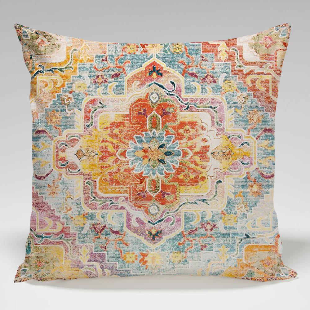 Bohemian Ethnic Style Throw Pillow Cover With Short Plush Print For Living Room Sofa Decoration Cushion Cover Pillow Covers