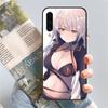 Roztomilý 86 Eighty Six Lena Kryt na telefon Pro Samsung Note 9 10 20 Plus Pro Ultra J6 J5 J7 J8 Měkký Černý Kryt na telefon