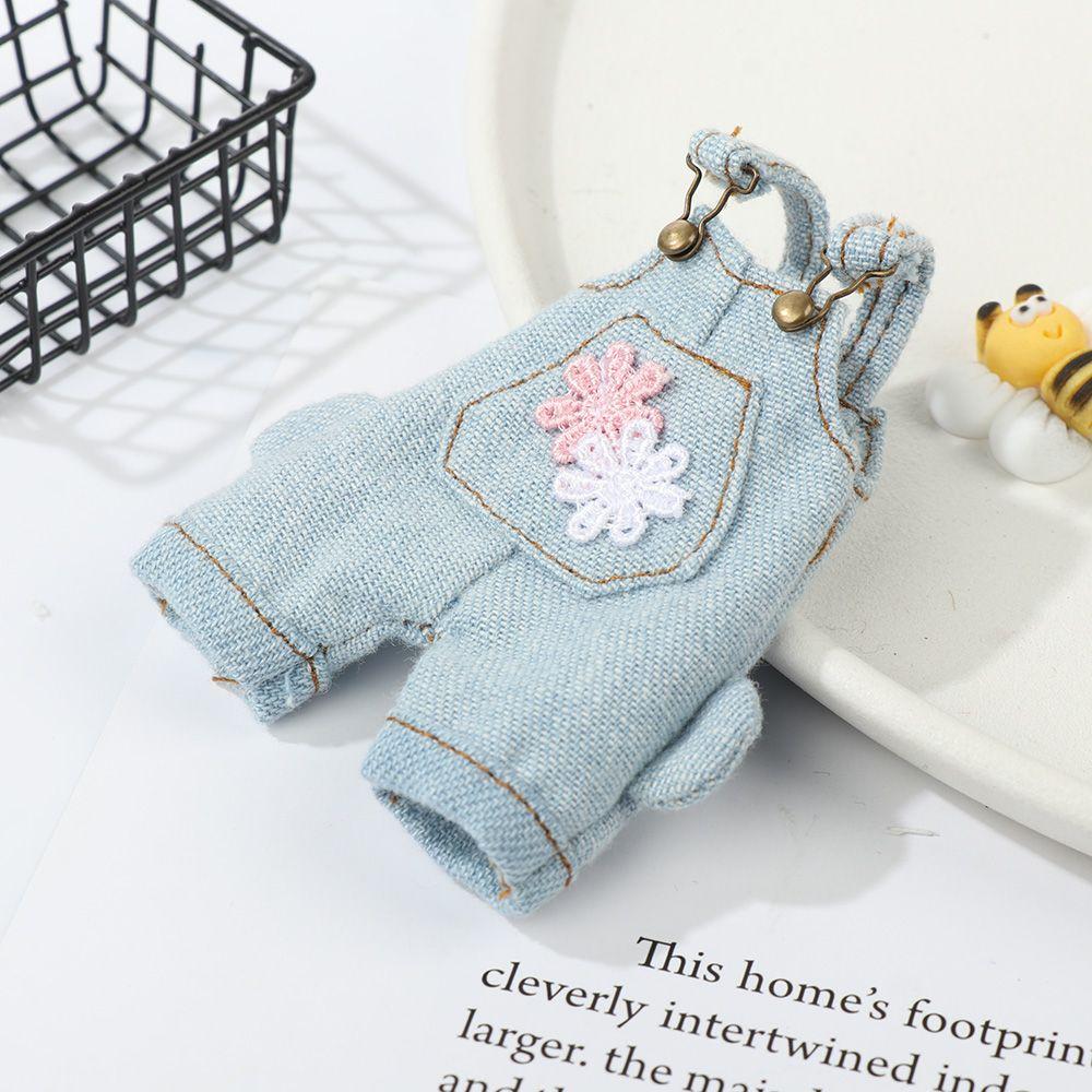 Kids Toys Doll Trousers 1/12 Dolls Casual Pants Clothes Accessories Fashion Jeans Overalls T-shirt