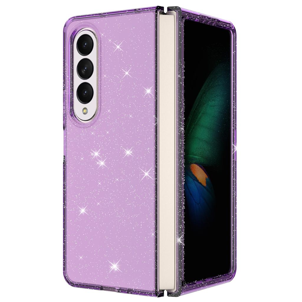 Translucent Color Powder Thickened Anti Fall Mobile Phone Case Suitable for Z FOLD4 New Samsung Mobile Phone Case