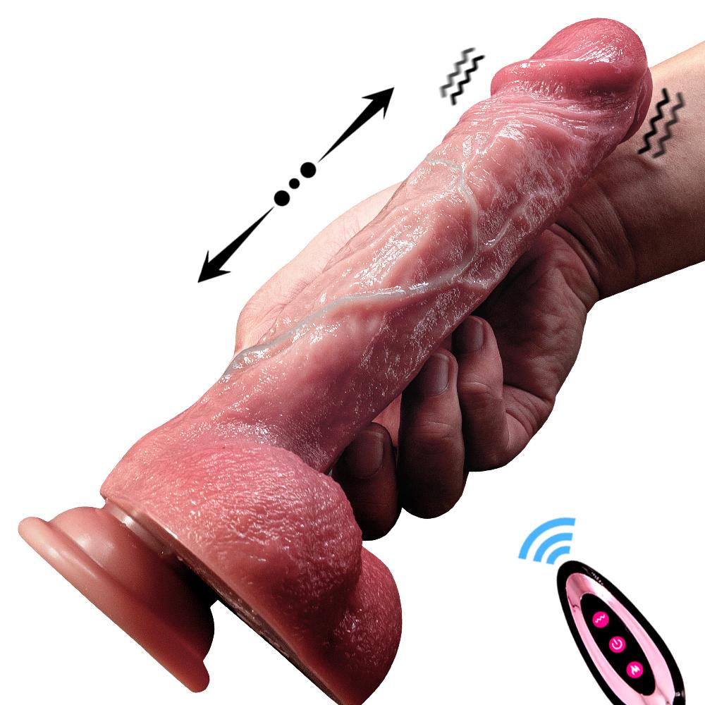 Vulcan Liquid Silicone Electric Phallus Simulation Dildo Adult Sex Products Female Cannon Machine Masturbation Machine Fun