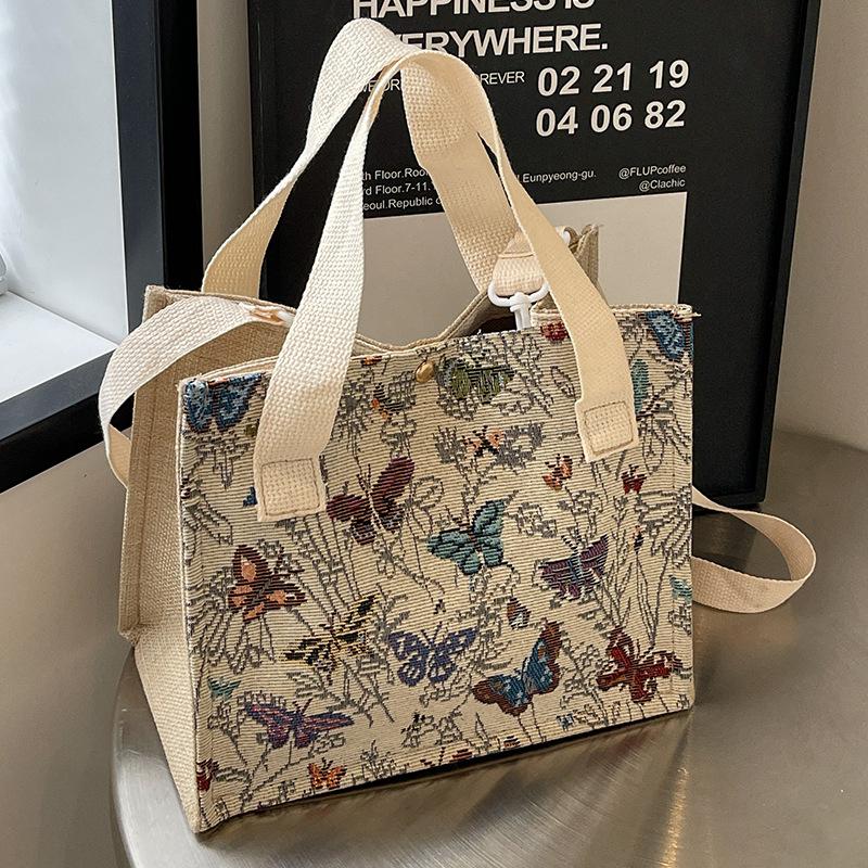 Korean INS Canvas Bag Women's New Trendy and Fashionable Shoulder Bag Women Ins Fashionable and Versatile Handbag