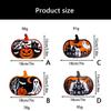 Eerie Wooden Specter Pumpkins Hanging Decoration Halloweens Party Supplies 18x15cm Multiple Designs Home Festival Decors