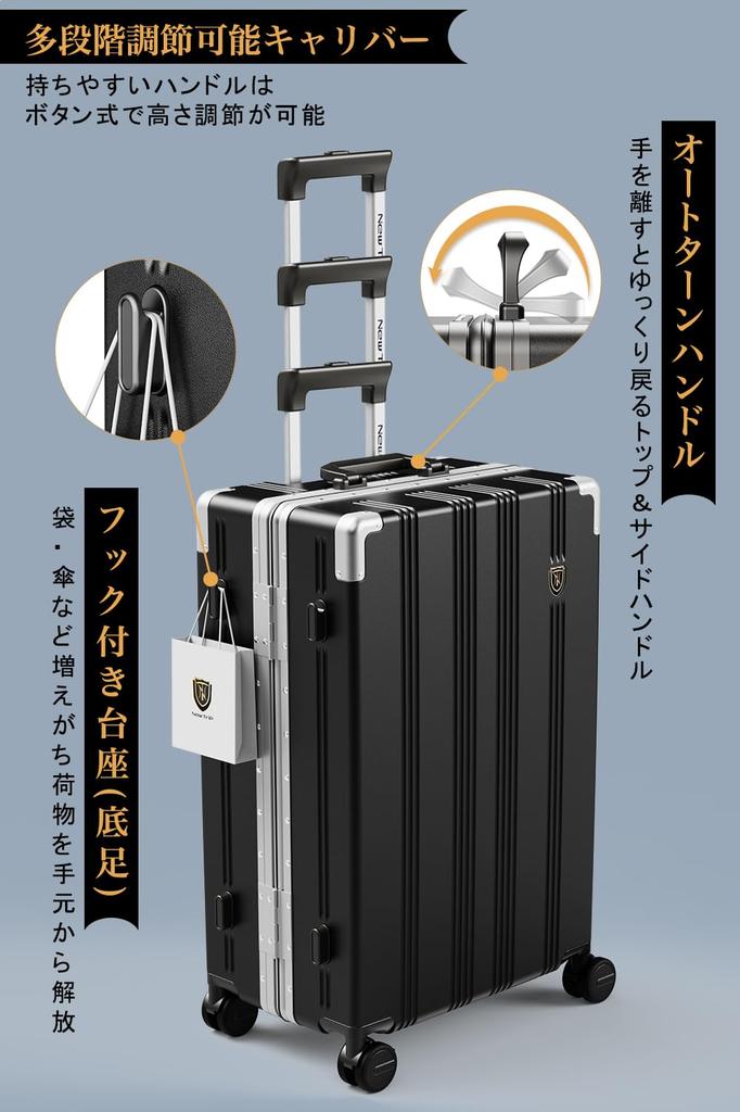 Koffer Tragetasche Aluminiumrahmen Typ Leise Rollen Stopper inklusive PC-Material Stoßfest TSA-Schloss Versteckter Haken Geschäftlich Geschäftsreisen Reisen