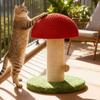 Mushroom Cat Climbing Frame Pet Toy Scratching Board Mushroom Grinding Claw Cat Scratching Board Vertical Cat Scratching Column
