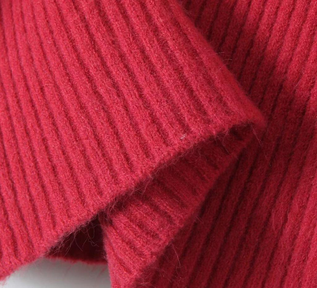 2024 Autumn Women's High Neck Long Sleeve Sweater - European American Style, Casual & Versatile Fashion