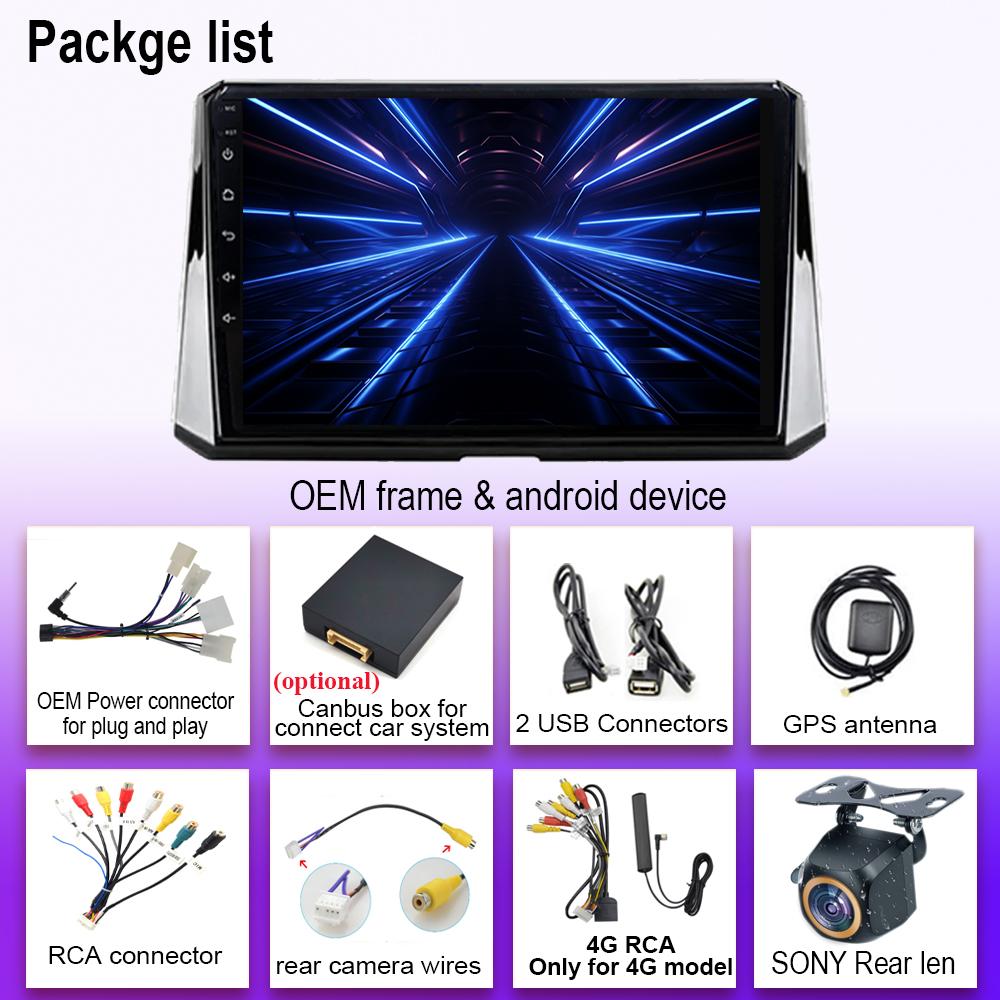 Android 14 Car For Toyota Corolla 12 2018 2019 2020 Wireless Carplay Auto Radio Stereo Multimedia Player GPS Navigation NO 2din