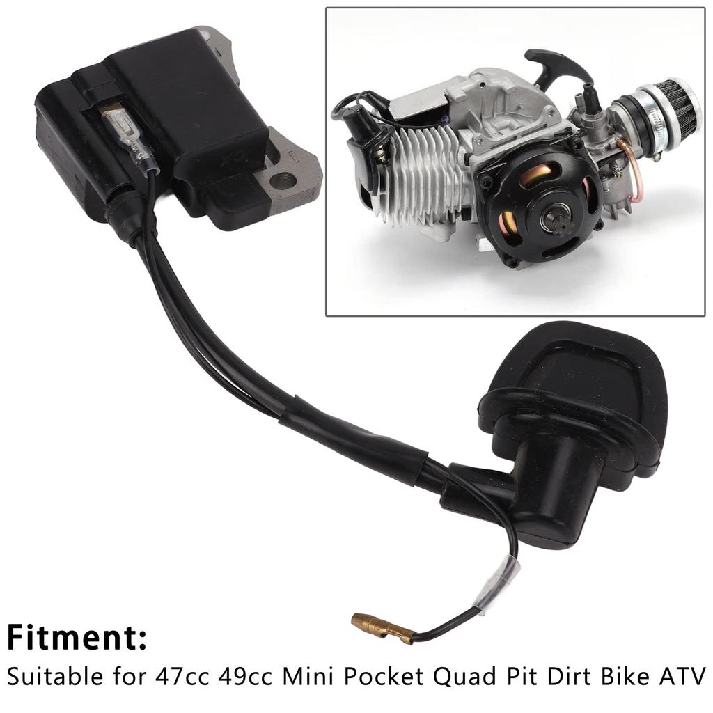KIMISS Ignition Coil 47cc 49cc Engine Mini Motorcycle Quad Bike ATV Accessories Ignitor Bike