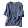 Women Fashion Casual Tops Solid Color Shirts Round Neck Pullover T Shirts