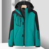 Skijacken 3-in-1-Skijacke für Herren, warm, für den Winter, mit Kapuze, winddicht, wasserdicht, verschleißfest, für den Außenbereich, zum Wandern, Klettern
