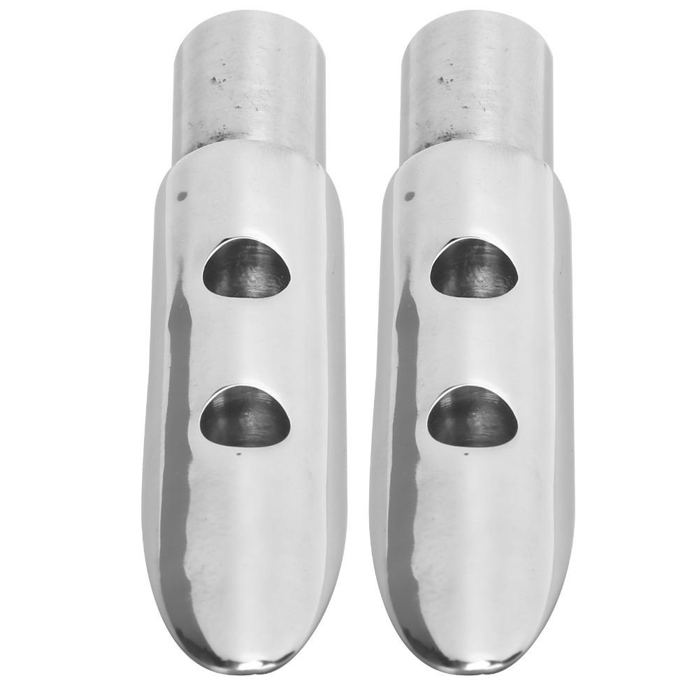 

2pcs Set 316 Stainless Steel Railing Mount 7/8in Boat Handrail Tube Fitting Handrail End Boat Use 2 x Handrail Ends