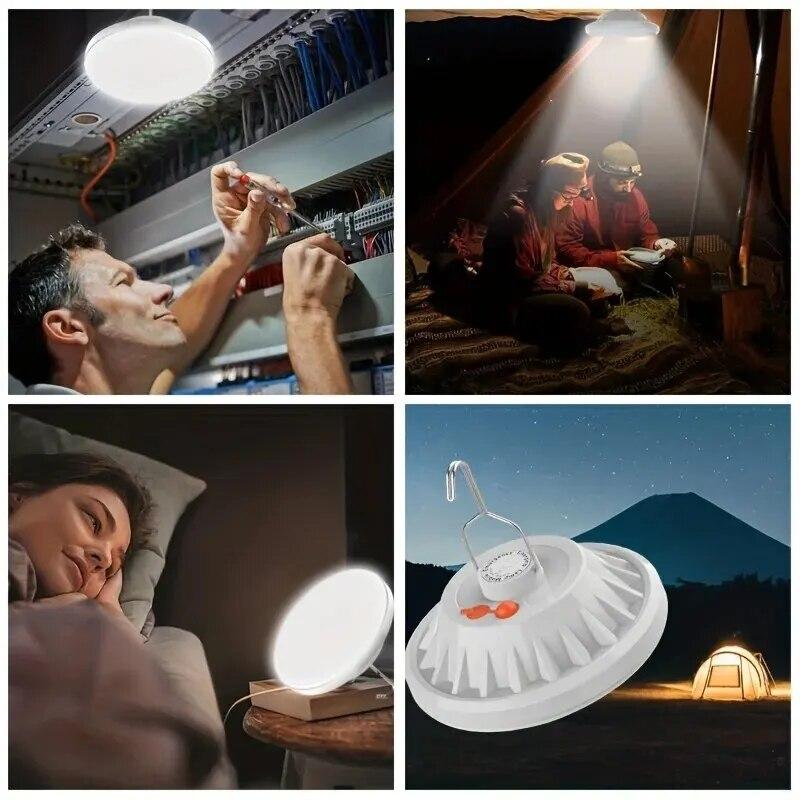 1Pcs LED Camping Light Waterproof Rechargeable Night Light For Hiking Outdoor Lighting