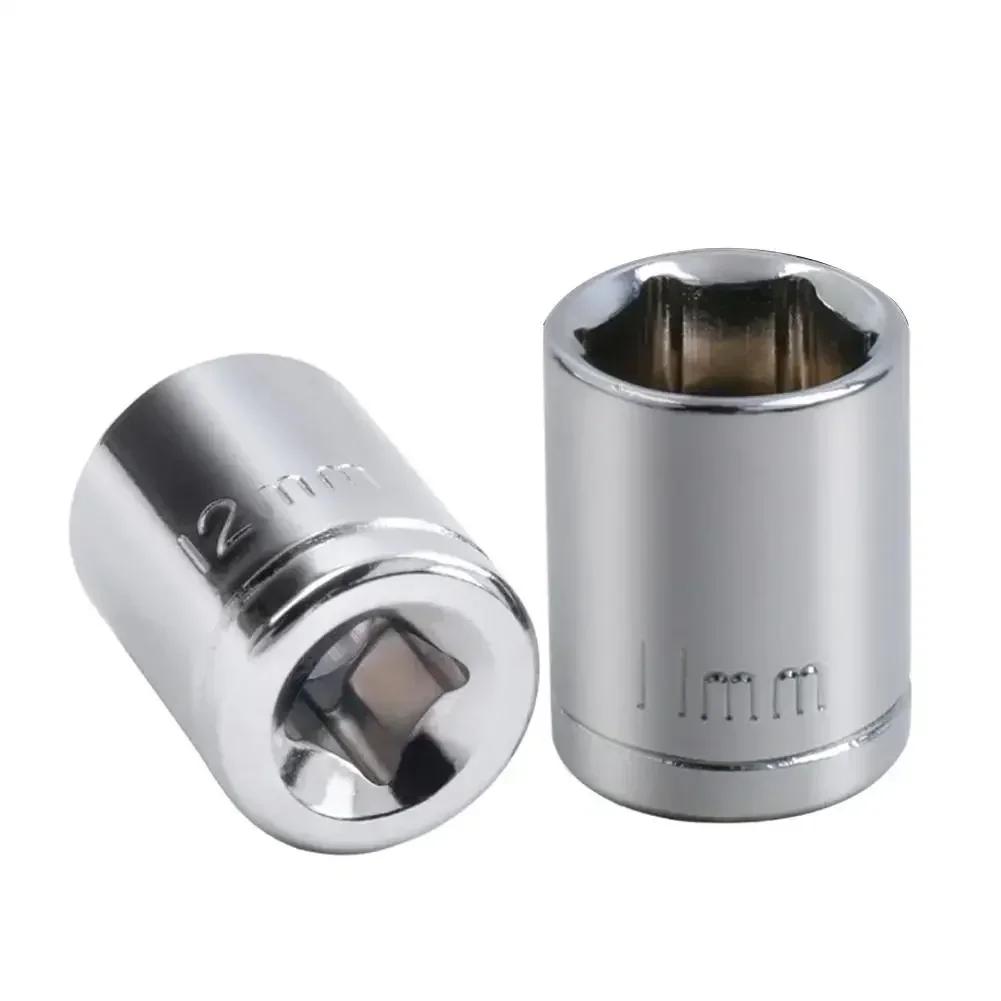 

9 Pcs 1/4 Inch Drive 5-13mm Hex Bit Metric Socket Wrench Head Set Sleeve Wrench Adapter Auto Repair Tool For Sleeve Base China Mainland