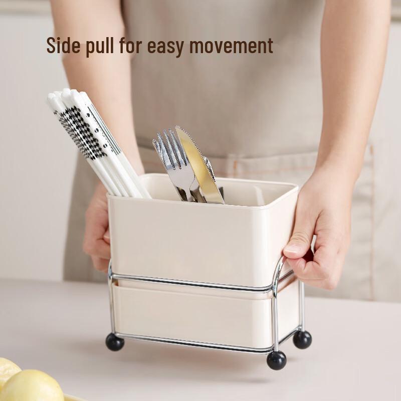 ZISIZ Divided Chopstick Holder and Drainer