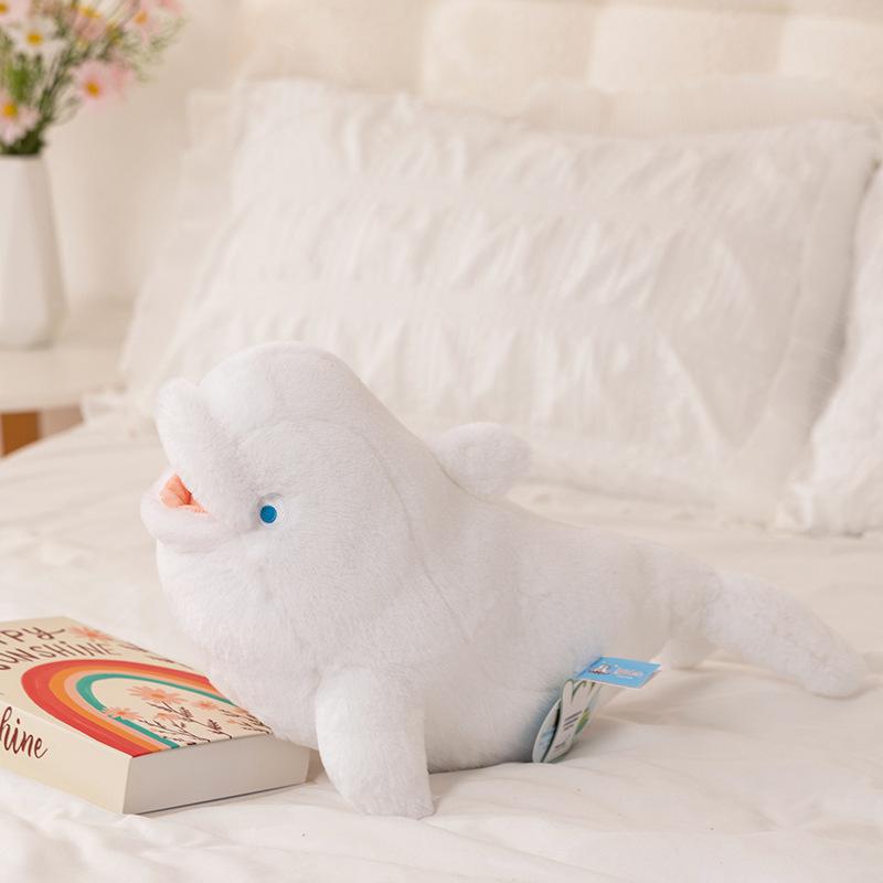 

Satedudu Серия Happy Ocean Белуха Тюлень Акула Дельфин Плюшевая Кукла Подушка для Сна 60cm