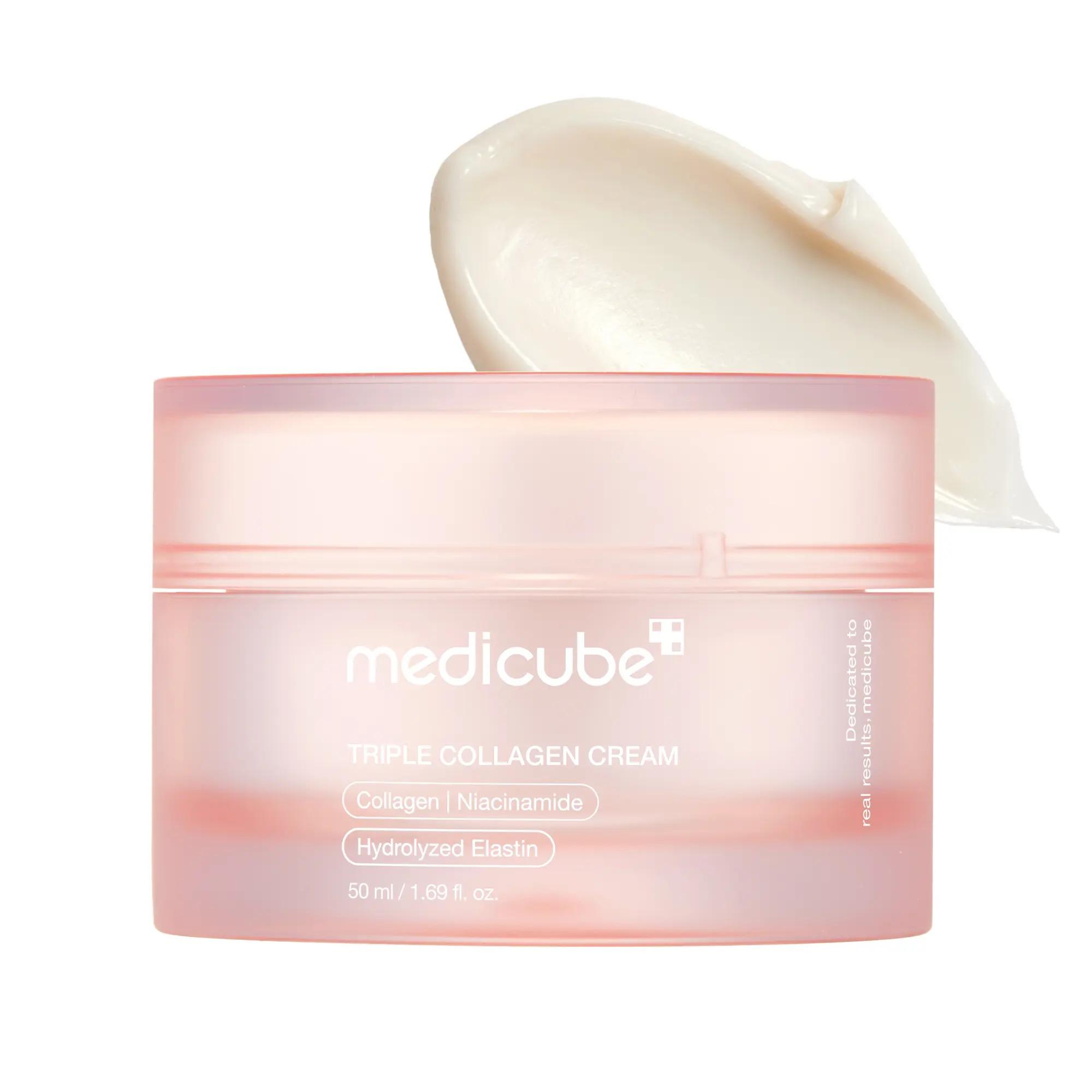 [medicube] Triple Kollagen Creme (Kollagen+Hyaluronsäure+Niacinamid+Sheabutter) l Feuchtigkeitsspendende Feuchtigkeitscreme 2pcs