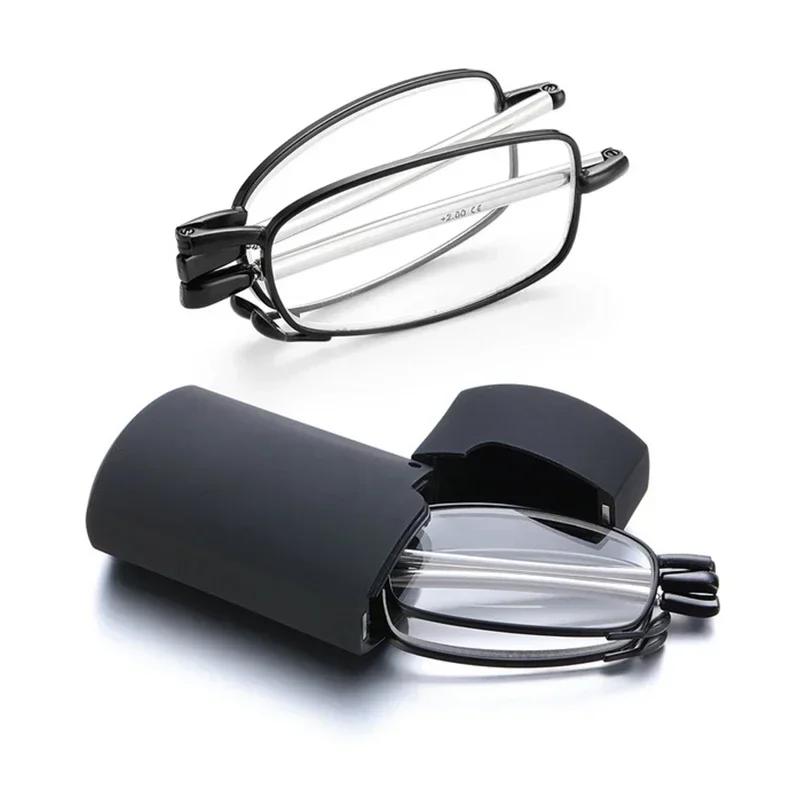 

Fashion Portable Foldable Anti Blue Light Presbyopia Eyeglasses Mini High Quality Eyewear Retro Style Reading Glasses 1.5