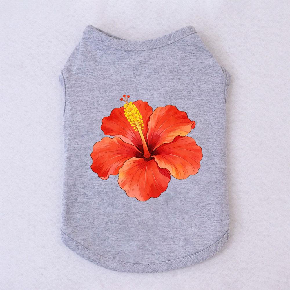 Cat Aummer Vest Hibiscus Pattern Comfortable Material Cats & Dogs Parties Clothes Suitable For Persian ,Siamese cats
