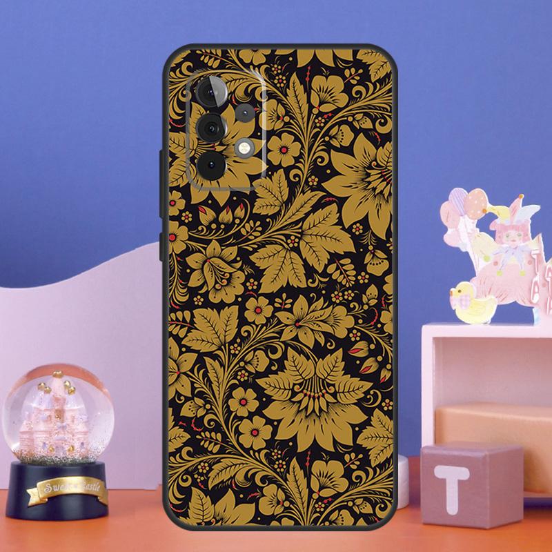 

Russian Scarf Floral Case For Samsung Galaxy A17 A06 A16 A26 A36 A56 A55 A35 A15 A32 A52 A13 A33 A53 A14 A34 A54 Samsung A24 4G