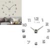 3D Number Large Wall Clock Silent Simple Fashionable Decorative Numeral Wall Clock for Living Room