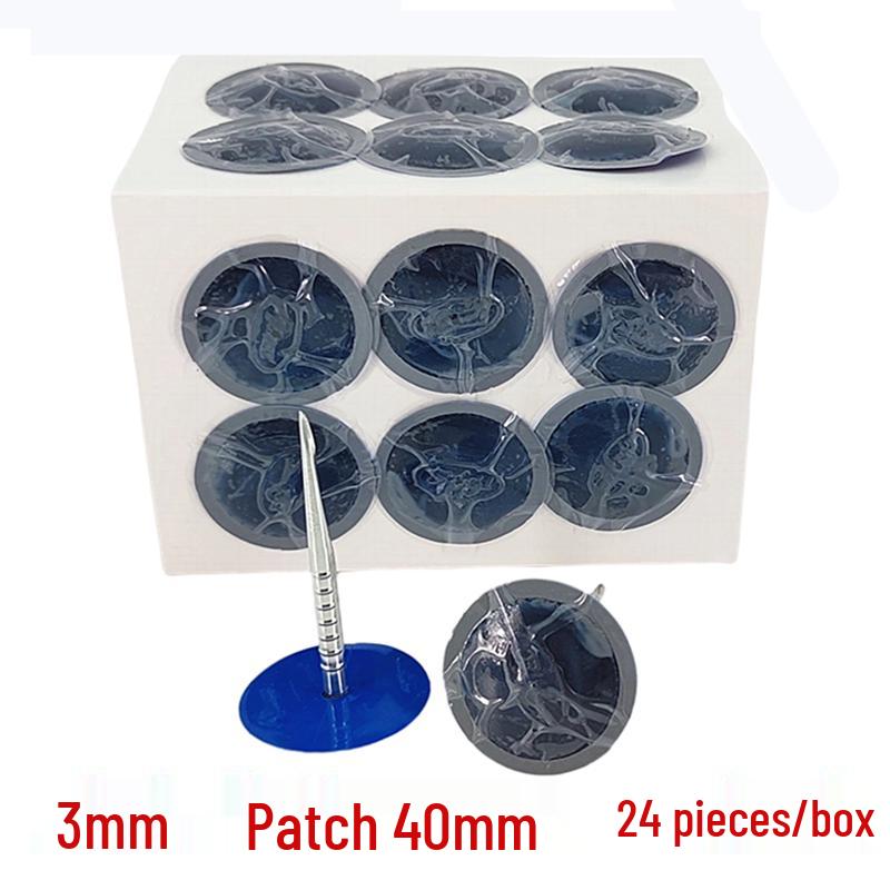 Mushroom Nail Tire Repair Plug & Patch Set for Vacuum Tires (3mm, 4.5mm, 6mm)