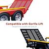 2Pcs Lift Cable Compatible With Gorilla Lift Trailer Gate Assist With EZ Spring Clips, With 4Pcs Aluminum Alloy Rollers P Washers, Fit For Open