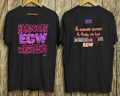 New Reprint Rare Original Ecw Hardcore Wrestling TShirt Unisex T-Shirt S