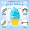 Ice Cream Squishy Stress Relief Toys, Cute Fidget Toys Squishies for Kids Youth Adults, Sugar Squishies Handheld Stress Ball for Anxiety Relief Focus