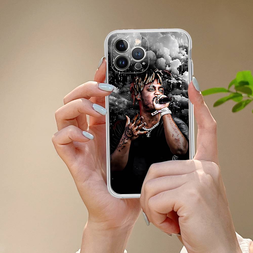 

Rapper J-Juice Wrld For IPhone 11 12 13 14 15 16 17 Pro Max Plus Air Transparent Clear Shockproof Case iPhone 14 plus
