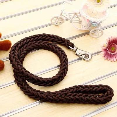 Pevné Velké Vodítko pro Psa Odolné Pletené Nylonové Vodítko pro Malé Střední Velké Psy Bully Vodění Lov Kempování Pet Příslušenství S width 1.0cm black