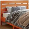 Headboard Wax Brown 150 Cm Solid Pine Wood