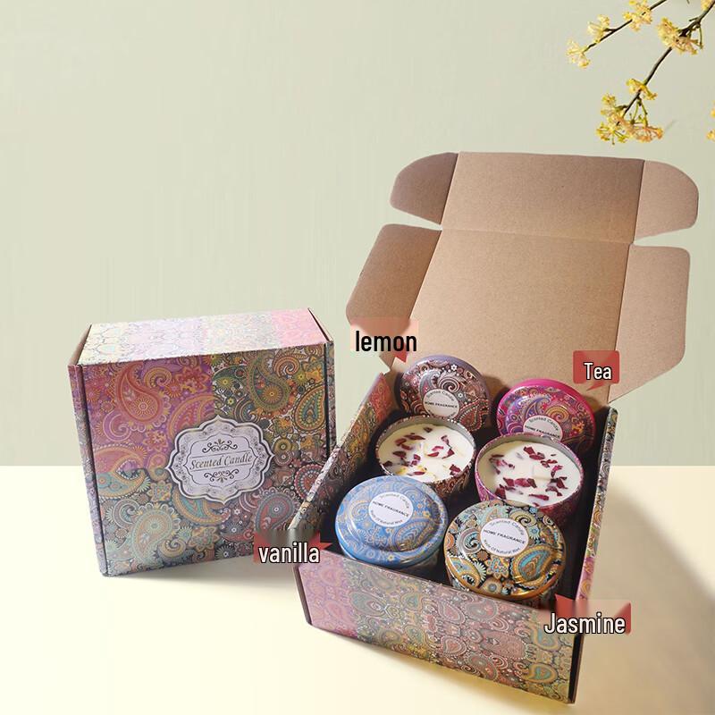 Dried Flower Scented Goblet Candle Gift Set