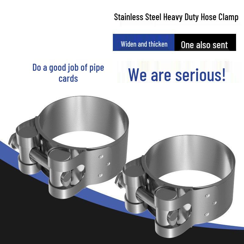 Stainless Steel Car Exhaust Widened Hose and Pipe Clamp