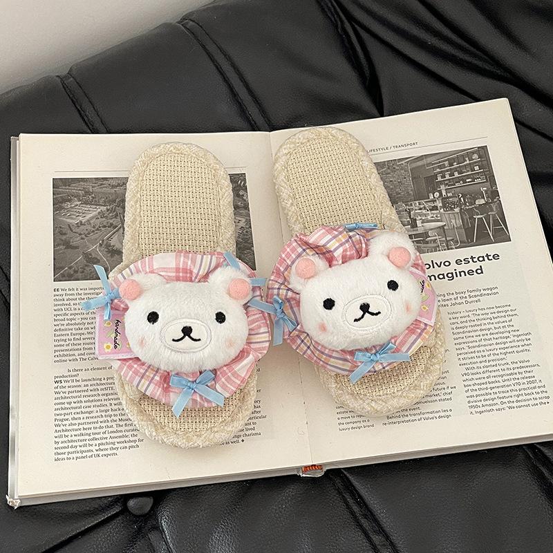 

Ретро мультяшные повседневные универсальные шлепанцы на один палец летняя мода милые кошачьи тапочки женские удобные цветочные сандалии на плоской подошве 40-41 бежевый