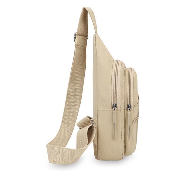 Bolso Cruzado de Pecho para Mujer Gran Capacidad Impermeable Correa Ajustable Cremallera Bolso Cruzado al Hombro Único para Viajes al Aire Libre Bolsita Deportiva