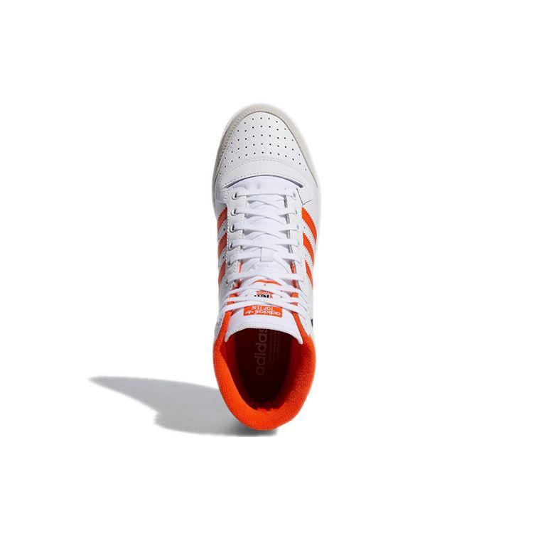 Adidas Top Ten High White Team Orange Unisex Sneakers Footwear-White Core-Black S24136