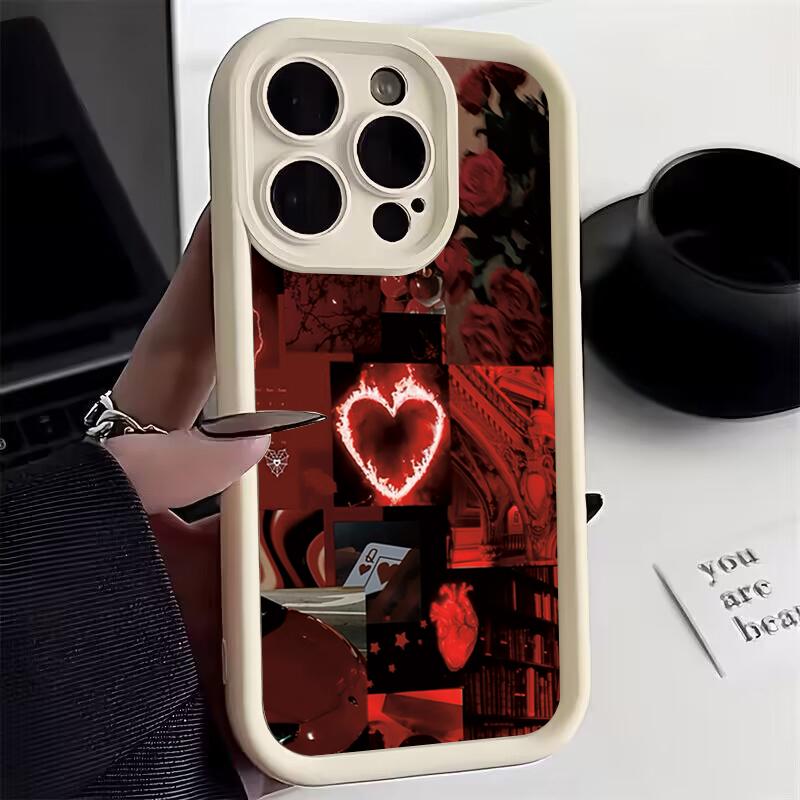 

Case For iPhone 17 Cases iPhone 16 Pro Max Case Stylish Red Scenery Case For iPhone 16 12 14 11 13 Pro Max XS XR 7 8 Plus Cover For iPhone 16E