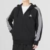 New Adidas Essentials French Terry 3 Stripes Full Zip Hoodie IC0433