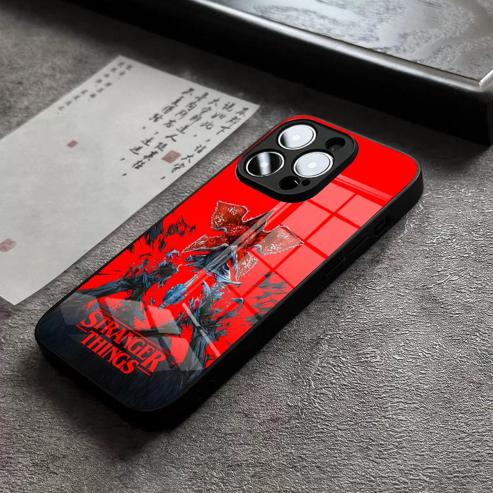 Strange Monsters TV Play Phone Case For IPhone 17 Pro Max 15 14 Pro 12 11 13 Mini X XR XS 16 Plus SE Glass Cover