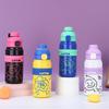 Cute Graffiti Stainless Steel Thermos Cup for Kids Student Couple Dopamine Water Cup Portable Double Shot Jump Cup
