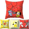 Charming Bt21 Cartoon Cushion Cover For Stylish Home Decor And Comfortable Seating