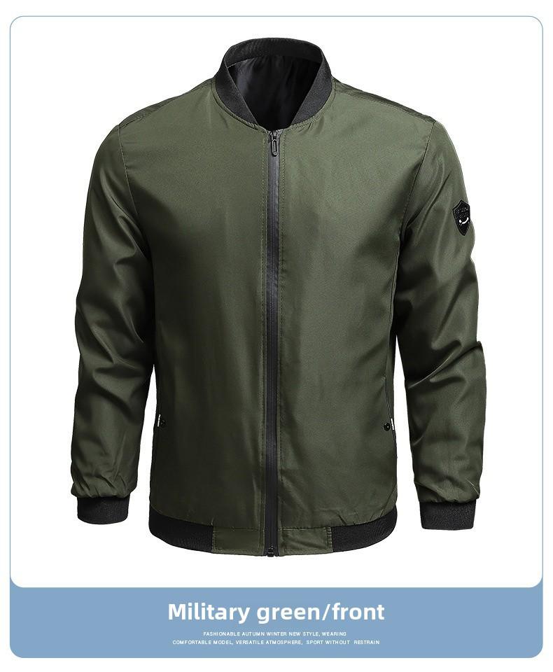 Egyszínű férfi hétköznapi dzsekik tavaszra és őszre