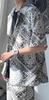 Paisley Pattern Short Sleeve Shorts Top and Bottom Set Street Style Collared Shirt and Shorts Set Short Sleeve Set Setup 2 Piece Set Patterned Shirt