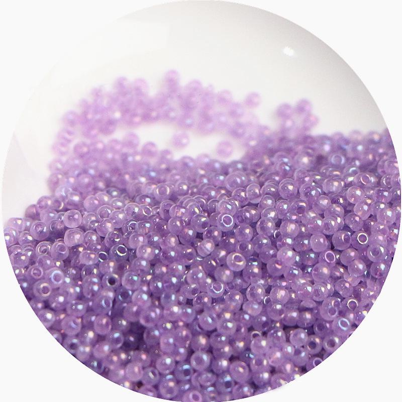 2mm Irisierende Glas-Samenperlen: Cremige Wolke für DIY Schmuck & Armbänder