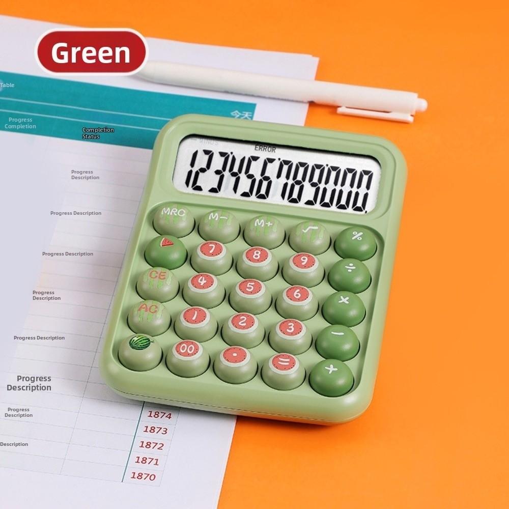 Cartoon Mechanical Button Calculator Electronic Calculators Accounting Office Student