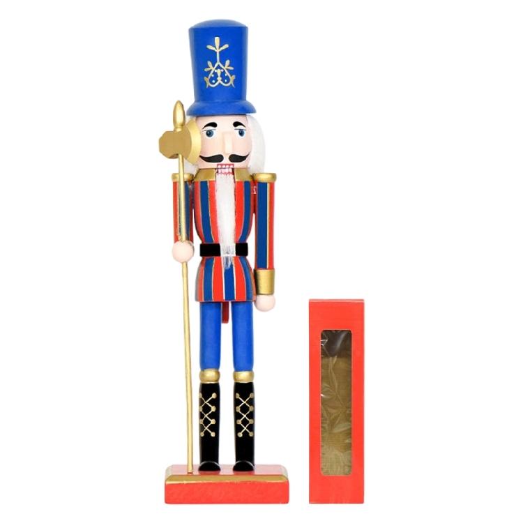 

Christmas Decorations Nutcrackers Ornament,Wooden Nutcrackers Figures,Festives Collectible Nutcrackers Gift for Desktop